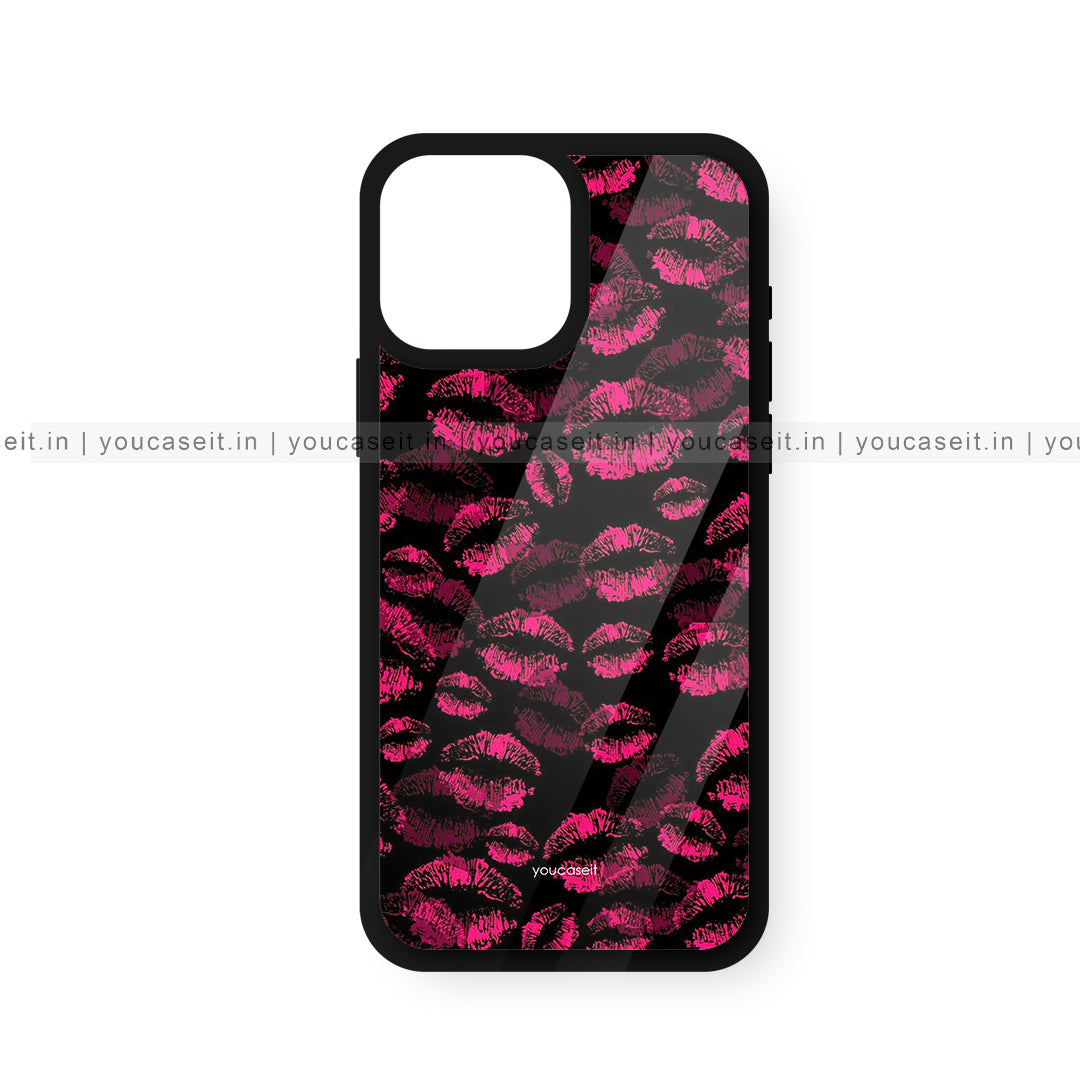Kisses Pattern Glossy Case