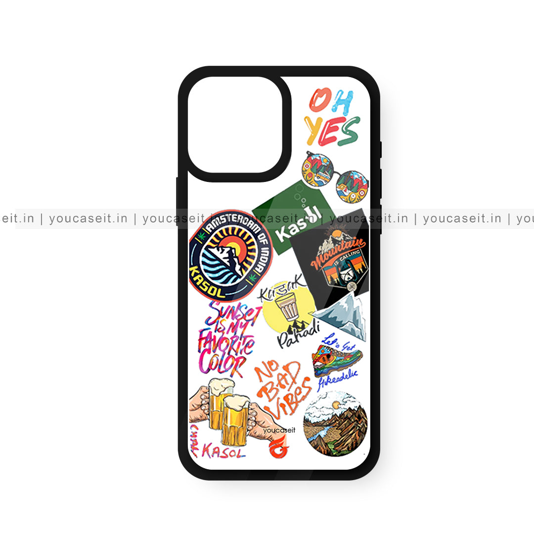 Travel Holic Stickers Glossy Case