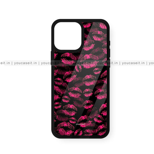 Kisses Pattern Glossy Case