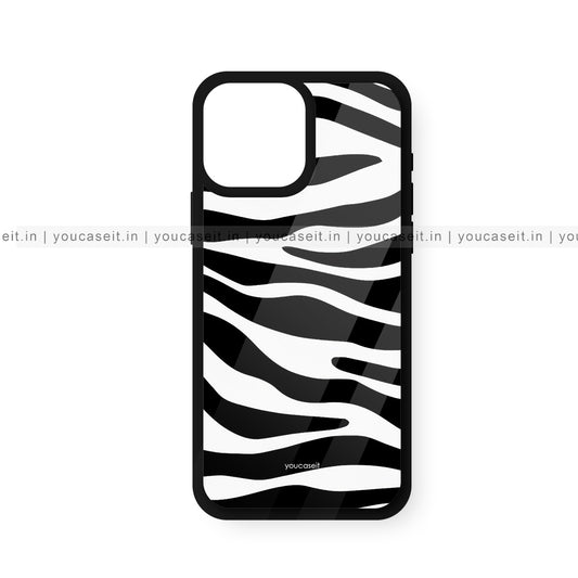 White Zebra Pattern Glossy Case